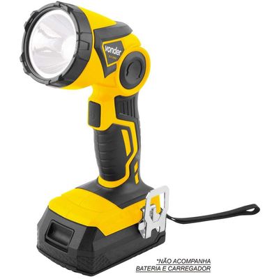 Lanterna de LED bateria intercambiável de 18 V sem bateria e sem carregador ILV 1809 VONDER