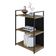 Estante C/03 Prateleiras 84x60x33cm C/fundo Yon Vermont Oak/est.preta Vermont Oak/est.preta
