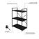 Estante C/03 Prateleiras 84x60x33cm Yon Preto Tx/est.preta Preto Tx/est.preta