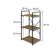 Estante C/03 Prateleiras 84x45x33cm Yon Vermont Oak/est.preta Vermont Oak/est.preta