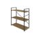Estante C/03 Prateleiras 84x80x33cm Yon Vermont Oak/est.preta Vermont Oak/est.preta