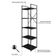 Estante C/05 Prateleiras 152x45x33cm Yon Preto Tx/est.preta Preto Tx/est.preta