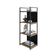 Estante C/04 Prateleiras 118x45x33cm C/fundo Yon Vermont Oak/est.preta Vermont Oak/est.preta