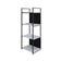 Estante C/04 Prateleiras 118x45x33cm C/fundo Yon Branco Tx/est.preto Branco Tx/est.preta