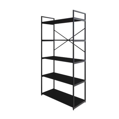Estante C/05 Prateleiras 152x80x33cm Yon Preto Tx/est.preta Preto Tx/est.preta