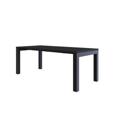 Mesa De Jantar Bronx U 200x90x77cm Brmj9200u Preto Tx - Est.preta Preto Tx/est.preta