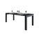 Mesa De Jantar Bronx U 200x90x77cm Brmj9200u Preto Tx - Est.preta Preto Tx/est.preta