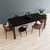 Mesa De Jantar Bronx U 200x90x77cm Brmj9200u Preto Tx - Est.preta Preto Tx/est.preta