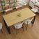 Mesa De Jantar Queens 180x90x77cm Qemj9180 Vermont Oak - Est.preta Vermont Oak/est.preta