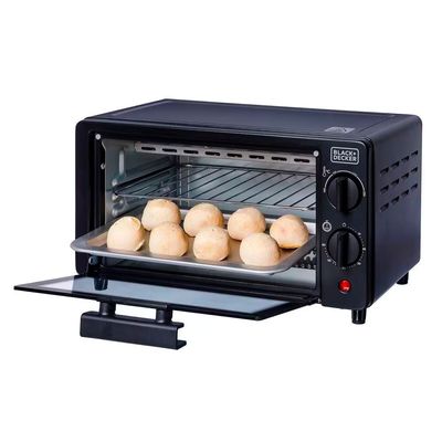 Forno Elétrico BlackeDecker FT9N 9L Timer 60min Vidro Temperado 250°C Preto / 127V