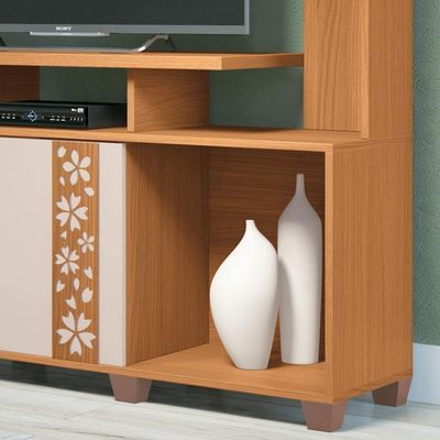 Estante Para 47 Pol. 136cm Milys H01 Off White-cinamomo - Mpozenato