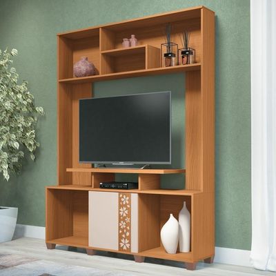 Estante Para 47 Pol. 136cm Milys H01 Off White-cinamomo - Mpozenato