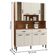 Kit Cozinha 8 Portas E Gavetas Golden Nogueira / Off White