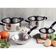 Jogo de Panelas Tramontina Solar 4 Peças Inox Fundo Triplo Cabo Silicone
