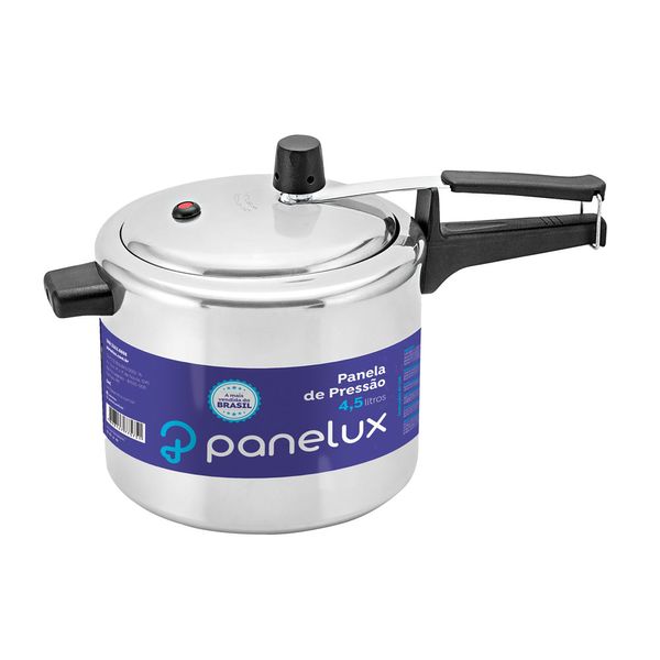 Panela de Pressão Panelux Classic Polida Prata 4,5L