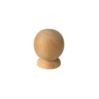 Kit 12 Puxadores de Madeira Redondos P/ Móveis Gavetas Armários Modelo Bola