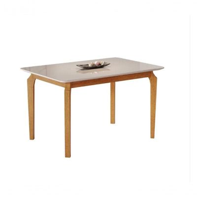 Mesa De Jantar Alegra Jcm Movelaria Cinamomo/off 1,80m