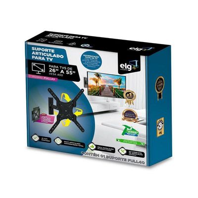 Suporte Articulado De Parede Para Tv De 26 A 55 Full40 Elg