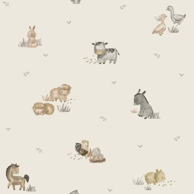 Papel de Parede Happy Infantil Bege 14831