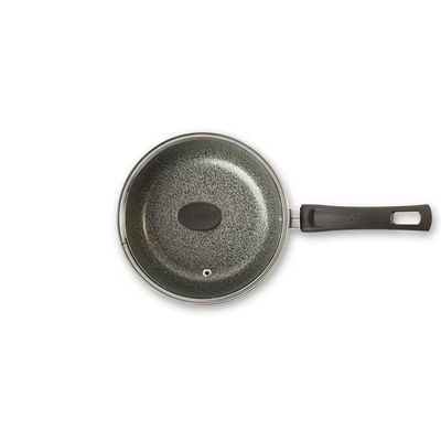 Panela Ekó Alumínio 2L 18cm Antiaderente Tampa de Vidro Multiflon Verde