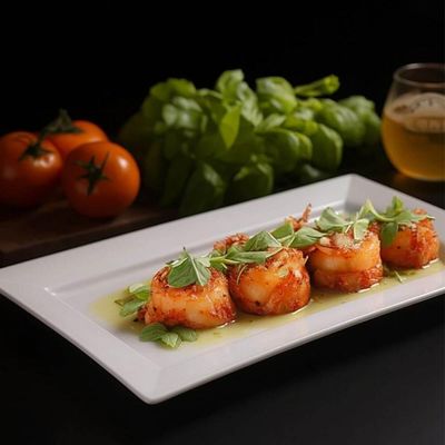 Travessa Melamina Branca 35x20cm Wolff Bandeja Rasa Servir Sushi Porções