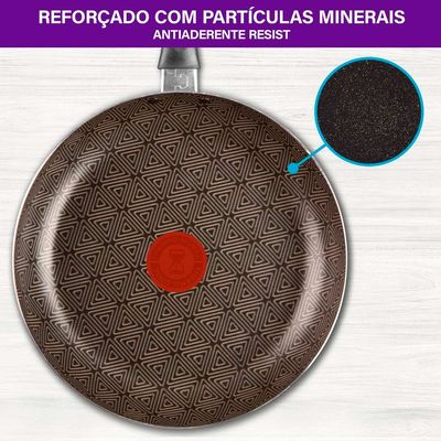 Frigideira Antiaderente Facilita Rochedo Vermelho 24cm