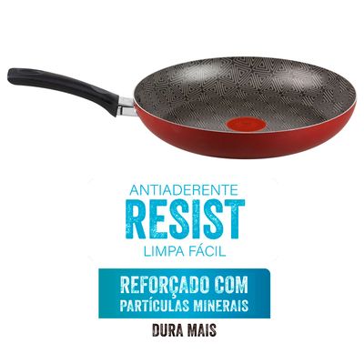 Frigideira Antiaderente Facilita Rochedo Vermelho 30cm