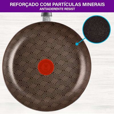 Frigideira Antiaderente Facilita Rochedo Vermelho 30cm
