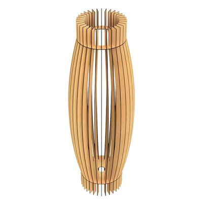 Abajur Grande De Chão Obelisco Mdf Luminária - MDF Cru