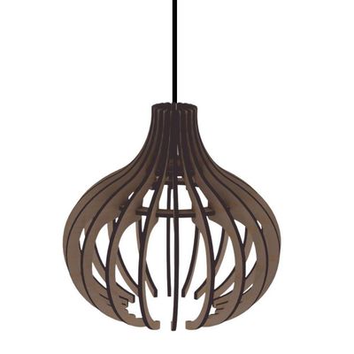 Luminária Teto Tipo Pendente Diana Mdf - Completa Cor: Mdf Cru