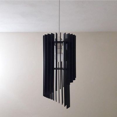 Luminária Teto Tipo Pendente Mística Mdf - Completa Cor: Mdf Cru