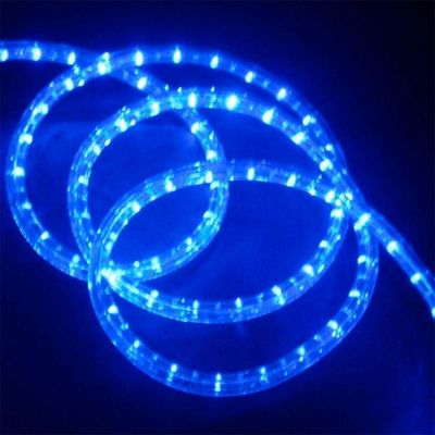Mangueira Iluminada 162 Leds Pisca 110v 10m Tomada Decoração Natal Azul