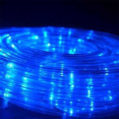 Mangueira Iluminada 162 Leds Pisca 110v 10m Tomada Decoração Natal Azul