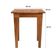 Mesa Lateral 50x35 Ripada Madeira Rustica Castanho