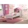 Cama Casinha Com Nichos Princesa Rosa Vitamov