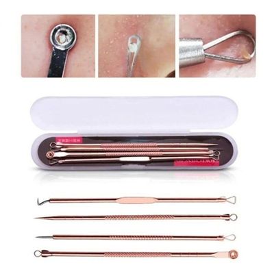 Kit C/4 Extrator Tira Acne Cravos Espinha Limpeza Pele Promo