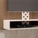Painel Para Tv Home Suspenso Form Castanho Off White – Hb Móveis