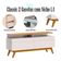 Rack Bancada Ambiente Classic 2 Gavetas Com Nicho Off White Nature - Imcal