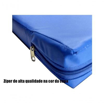 Capa P/ Colchão Solteiro Tipo Hospitalar Impermeável Azul Tamanho:78x188x20cm
