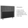 Cabeceira Estofada Cama Box Casal 140 Cm Helena Suede Cinza
