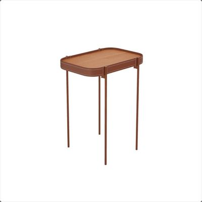Mesa Lateral Melin G 70x37 Nature Com Pes Metal Cobre