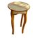 Mesa Lateral Redonda Rústica Em Madeira De Demolição – 40x65cm