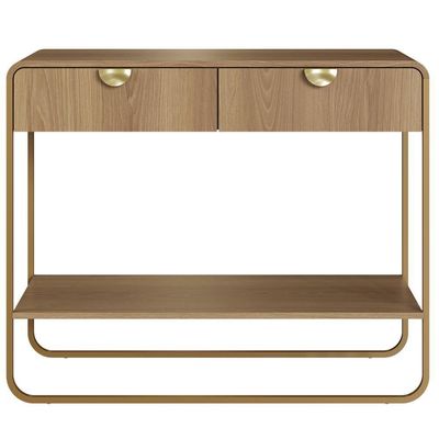 Aparador Organico 2 Gavetas 100 Cm 28066 Artesano Hanover Dourado