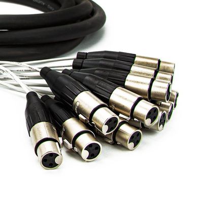 Multicabos Com Conectores Xlr 12 Vias - Amphenol 10m