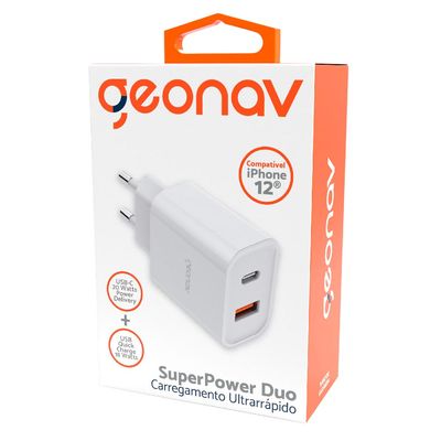 Carregador de Parede Geonav Ch20pdqc 20w Branco