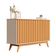 Balcao Buffet 3 Portas Ripado 1,36 Juçara Off White Nature