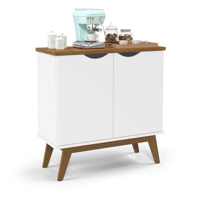 Buffet 02 Portas Prism Branco Acetinado - Patrimar