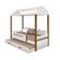 Cama Solteiro Sara Branca Com Cama Auxiliar E Led