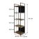 Estante C/05 Prateleiras 152x45x33cm C/fundo Yon Vermont Oak/est.preta Vermont Oak/est.preta