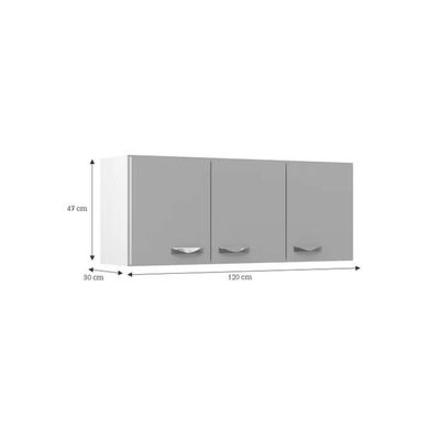 Cozinha Modulada Ipanema 3 Peças - Branco